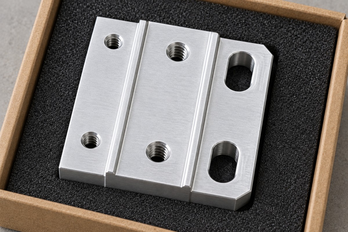 6061铝合金薄型安装座小批量加工结构示意